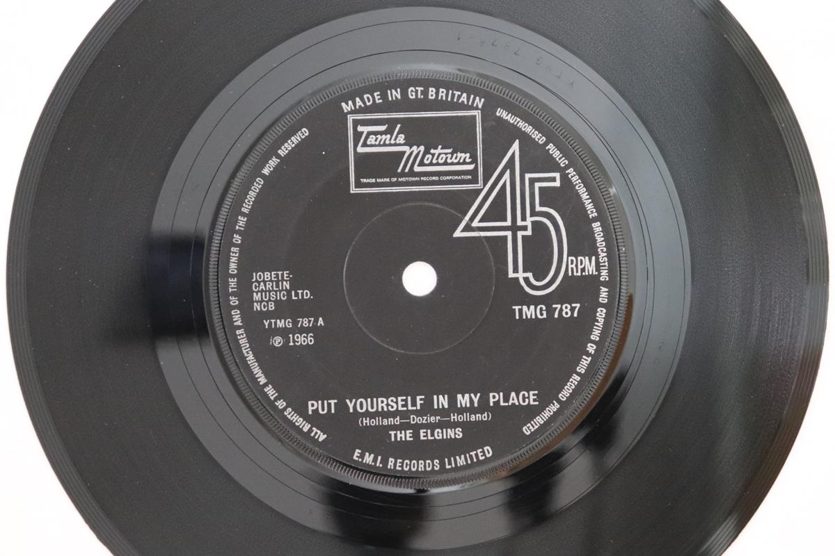 

7-дюймовая пластинка ELGINS - Put Yourself In My Place TMG787 TAMLA MOTOWN 1971 UK Soul/Funk б/у