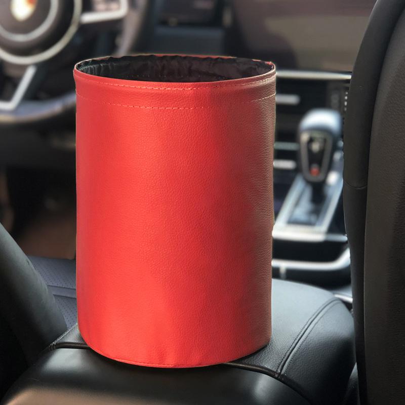 Cubo de basura plegable para coche, contenedor de basura interior, organizador de residuos, resistente al agua, accesorios para coche