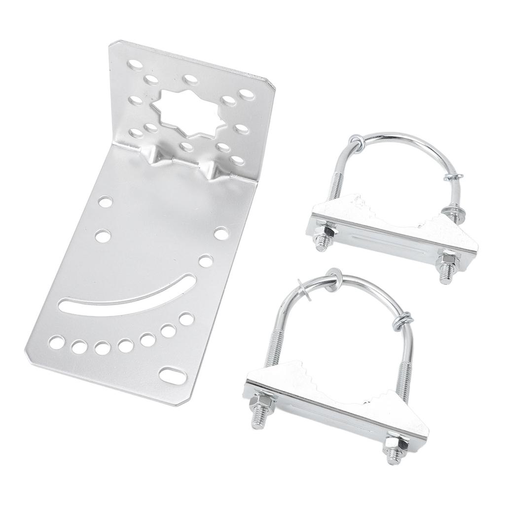 Antennae Mast Pole Mount Adjustable Angle Rustproof Antennae Pole Clamp Holder for Wireless Bridge