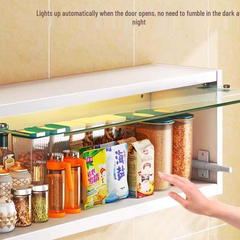 Wall-Mounted Multi-functional Spice Storage Cabinet