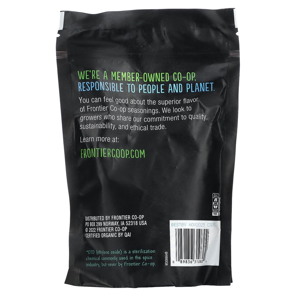 Frontier Natural Products Black Pepper Medium Grind 188g (6.63oz)