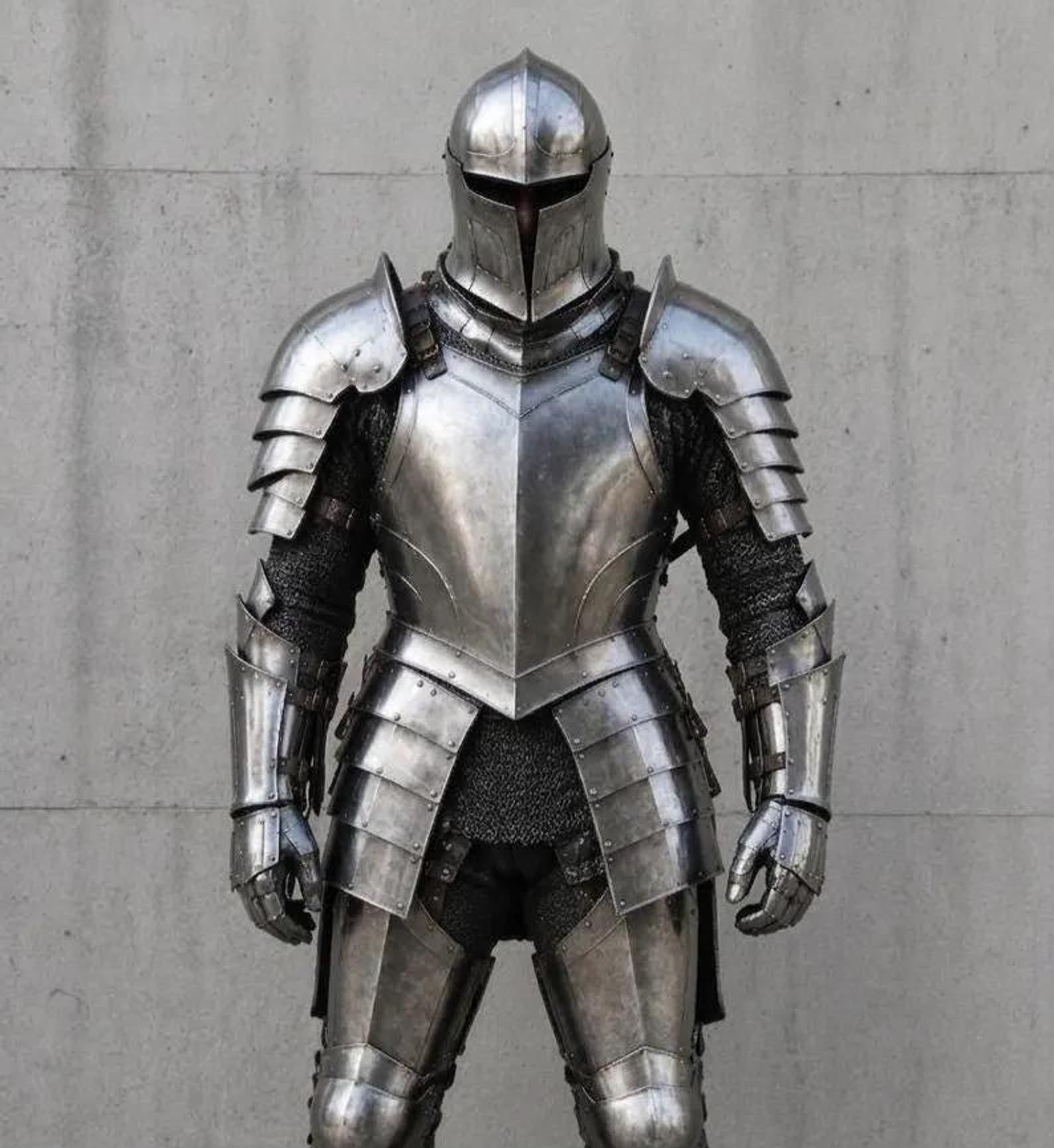 Handmade Gothic Knight Armor Outfit Steel Medieval Warrior Costume
