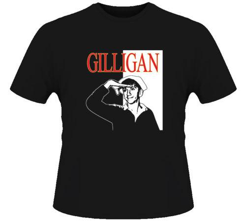 Gilligans Island Cool Funny Retro TV Show Black T Shirt XL
