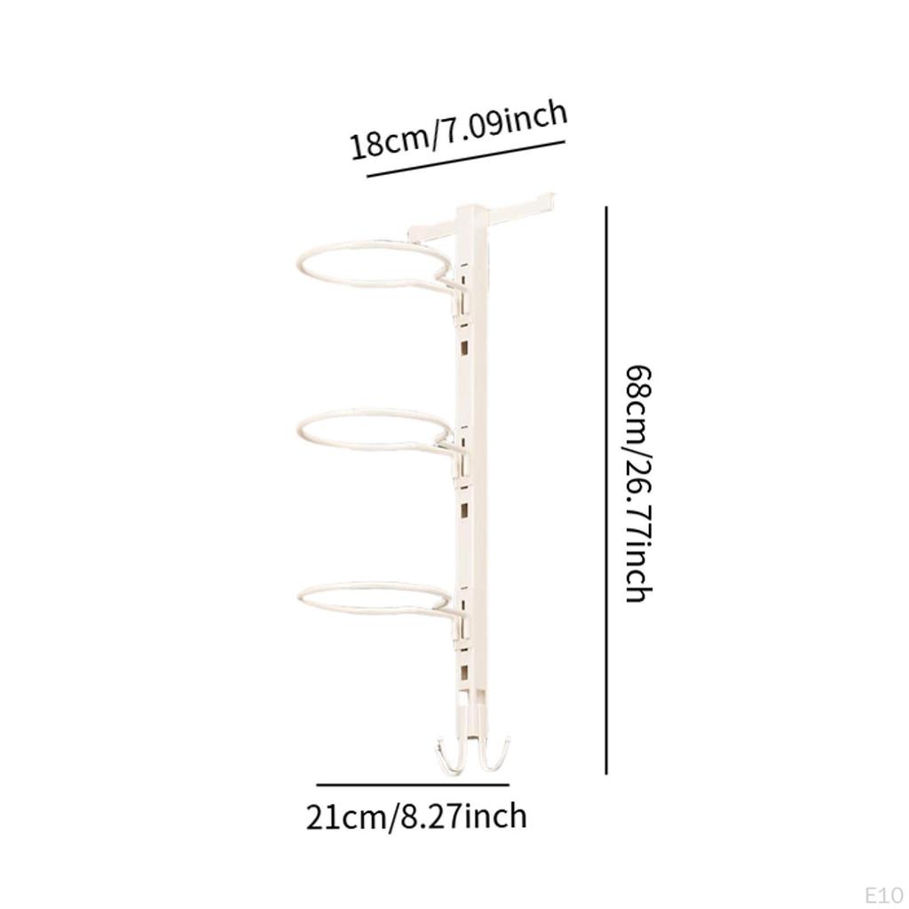 Basketball Ball Storage Rack Adhesion Football Holder Indoor Garage Shelf Organizer for Tool Room