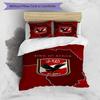 Ahly Football Club Printed Pattern Duvet Cover Set – Includes 1 Duvet Cover and 2 Matching Pillowcases Bedroom Decor Christmas Gifts