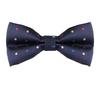 [Allegra K] Bow Tie, Ribbon, Polka Dot Pattern, Party, Entrance Ceremony, Wedding, Men's & Women's, Navy Blue, Colorful, Free Size