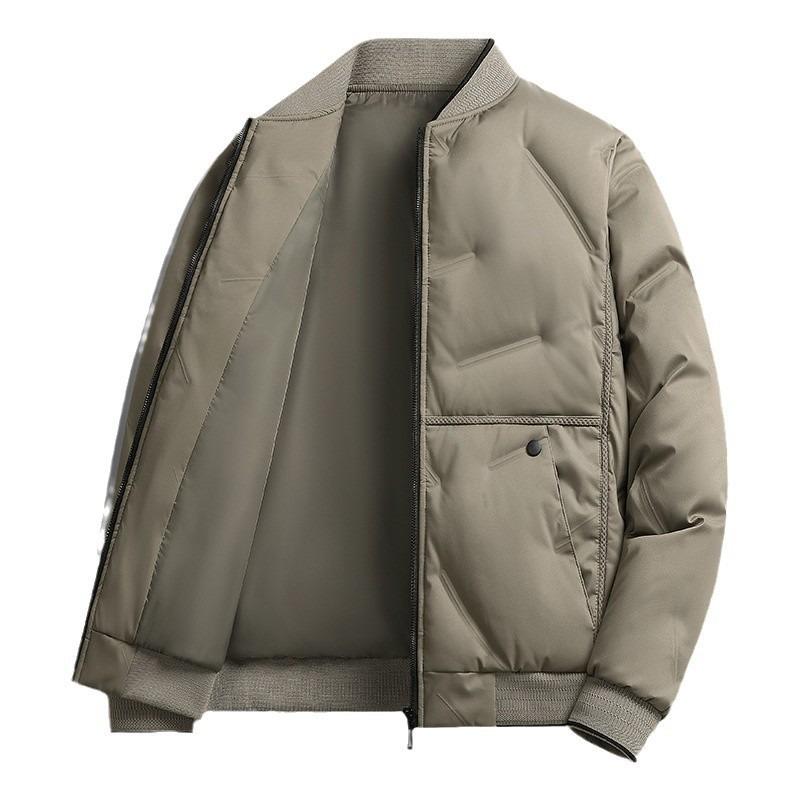 Baseball collar cotton clothes men's short winter thickened warm and cold warm jacket casual Qingchao brand jacket