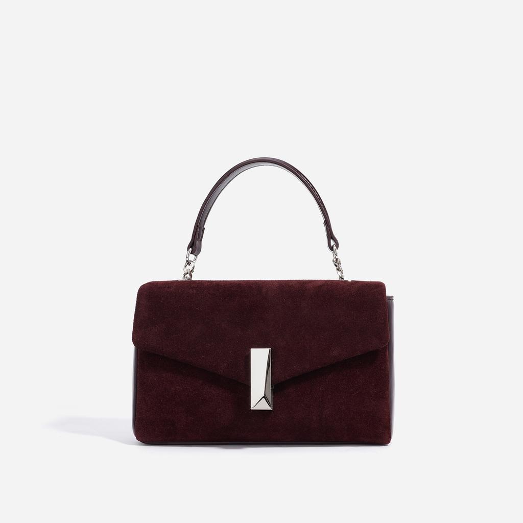 New High-end Sense, Small and Exquisite Clutch Bag, Shoulder Messenger Women's Bag, Genuine Leather Matte Cowhide Women's Bag