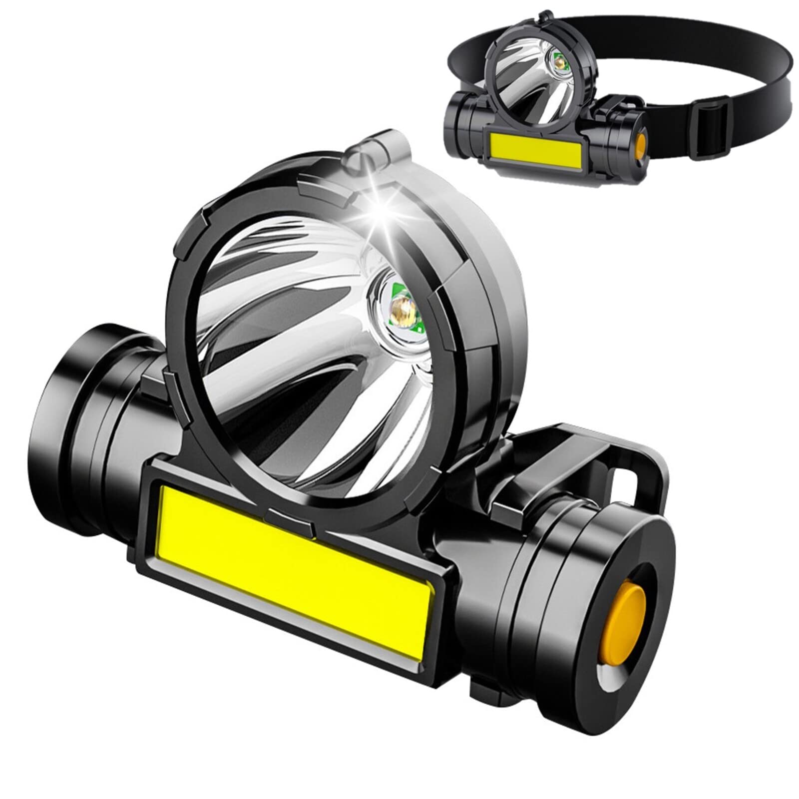 

GOODGUY LED High Near and Far Dual USB Japanese Instruction Manual Headlights, Brightness, Lights, Rechargeable, (2 pieces) чёрный