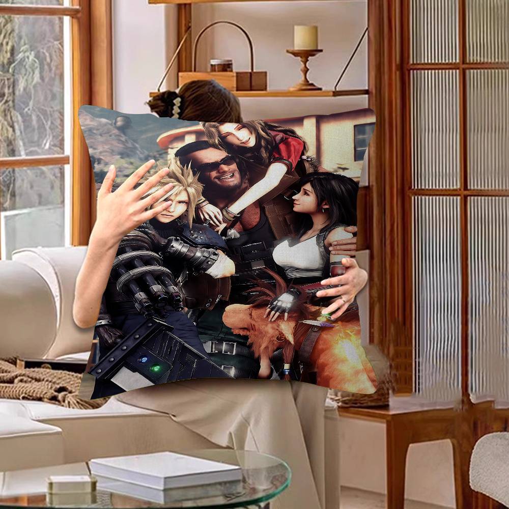 Final Fantasy Series Gaming Pillow Cover Sofa Cushion Cover Home Room Decoration Children Gift