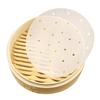 100pcs Bamboo Steamer Liner Perforated Air Fryer Parchment Paper