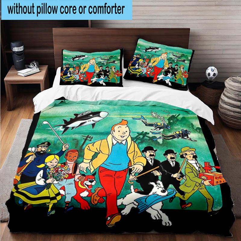 3PCS Adventure In The City 3pcs Bedding,Including 3PCS Duvet Cover And 2pcs Pillowcases Perfect for Christmas,Ideal for Bedroom, Dormitory