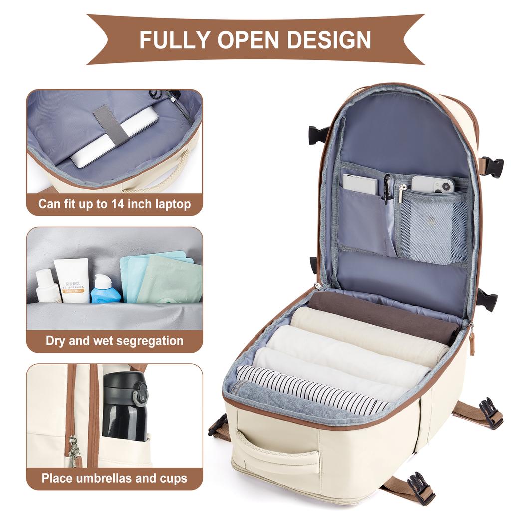 Mochila de cabina 40x20x25 Ryanair, equipaje de mano Easyjet 40x20x25 en avión, bolso para portátil, equipaje de mano, mochila de viaje