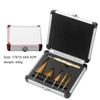 6-Piece Titanium-Plated Metric Pagoda Step Drill Bit Set with Hex Shank