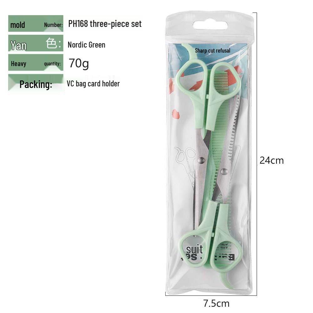 Bangs Haircutting & Styling Scissors Set - Stainless Steel Shears & Thinning Tools