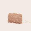 Women's luxury designer evening bag  tassel  shoulder  crossbody  clutch  wedding party  square bags  chain bag