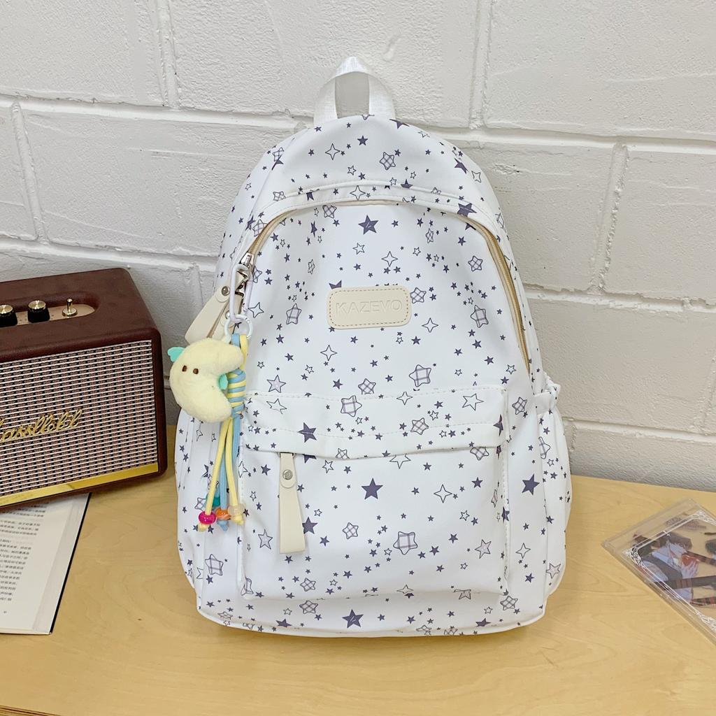 Schoolbag star printing large capacity junior high school student schoolbag to reduce the burden of spine protection high value commuter