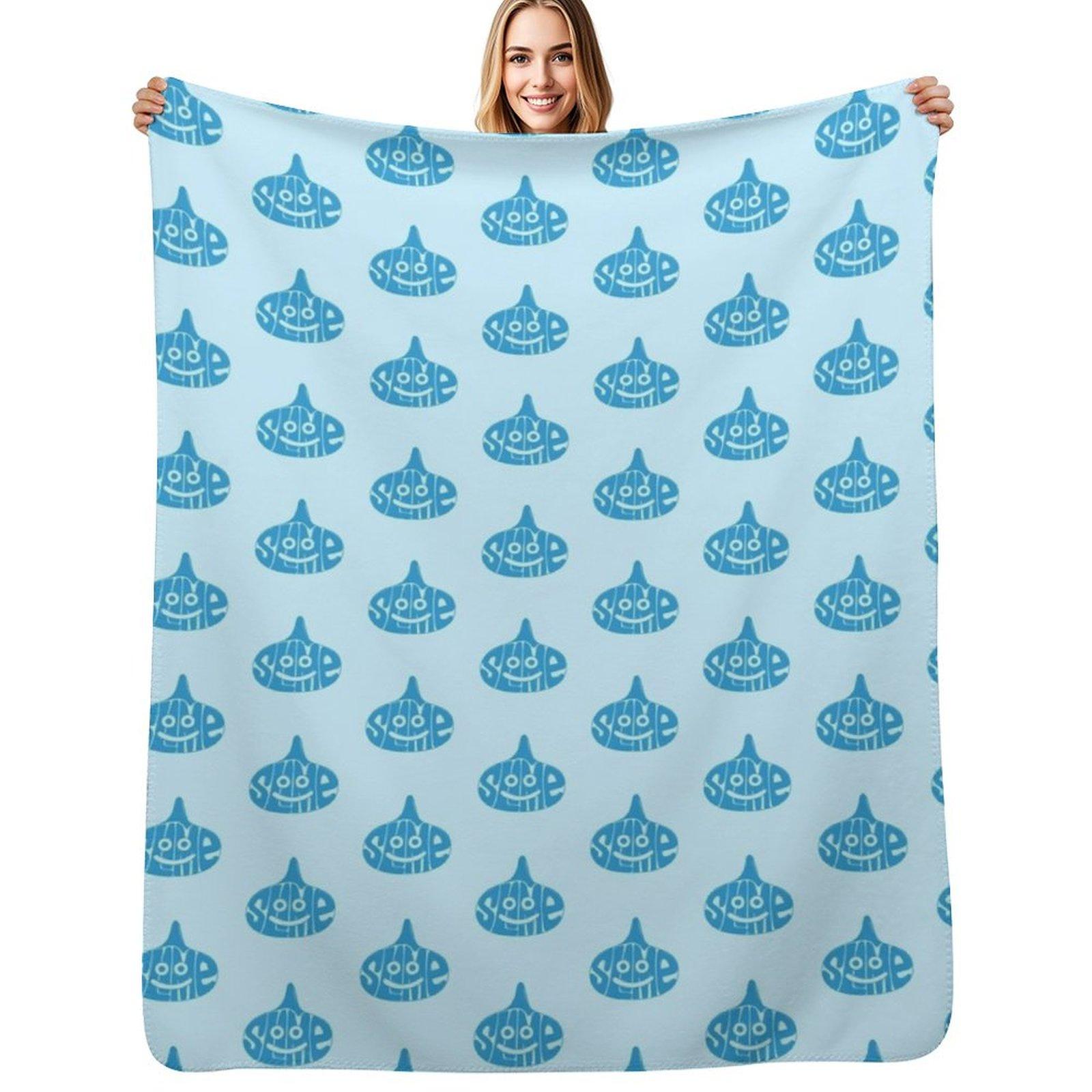 Slime Typography Throw Blanket Color Fast Cozy Throw Blanket 102x76cm(40x30in)