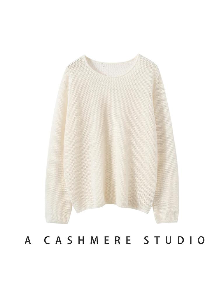 Autumn/Winter Cashmere Sequin Knit Cardigan: Slimming Long-Sleeve Pullover Sweater for Women