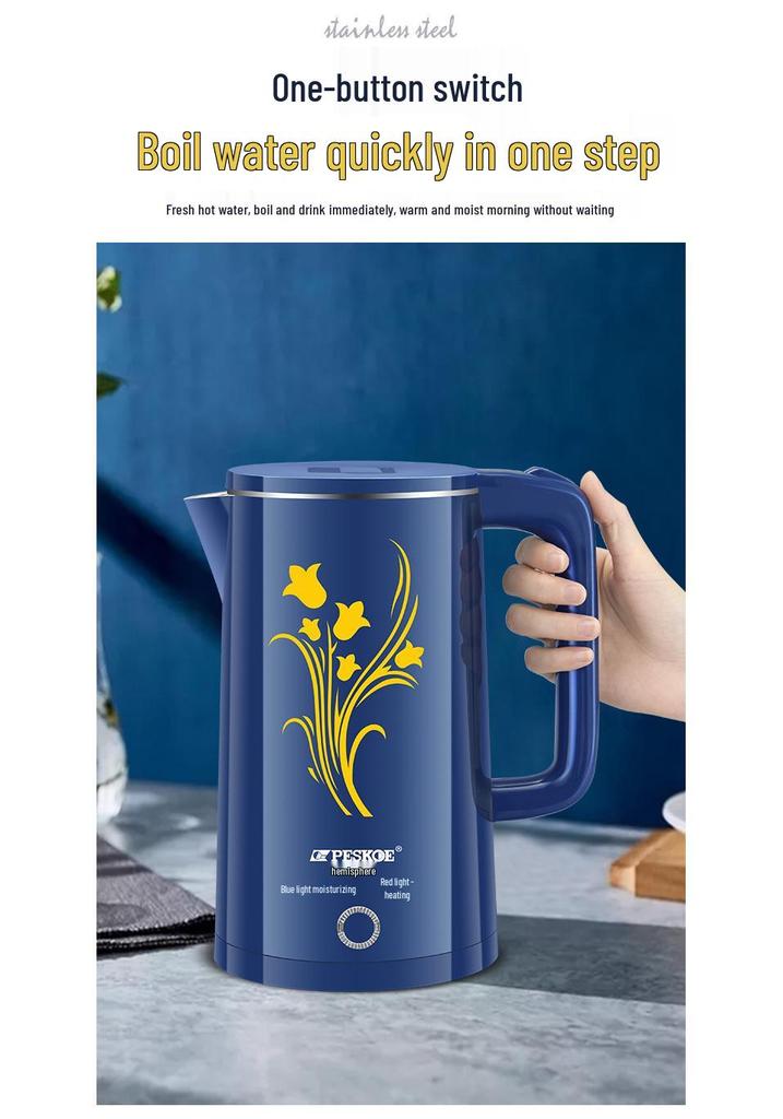 Positive Hemisphere Stainless Steel Electric Kettle: Auto-Off, Thermal Insulation, Household Electric Water Boiler