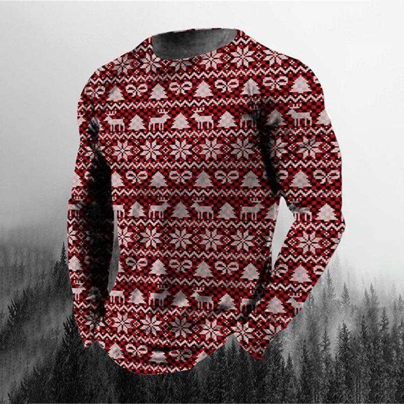 

Мужская футболка с длинным рукавом и графическим 3D компасом, повседневная спортивная футболка для спорта на открытом воздухе, классический топ с длинными рукавами в стиле ретро для фитнеса 2XL