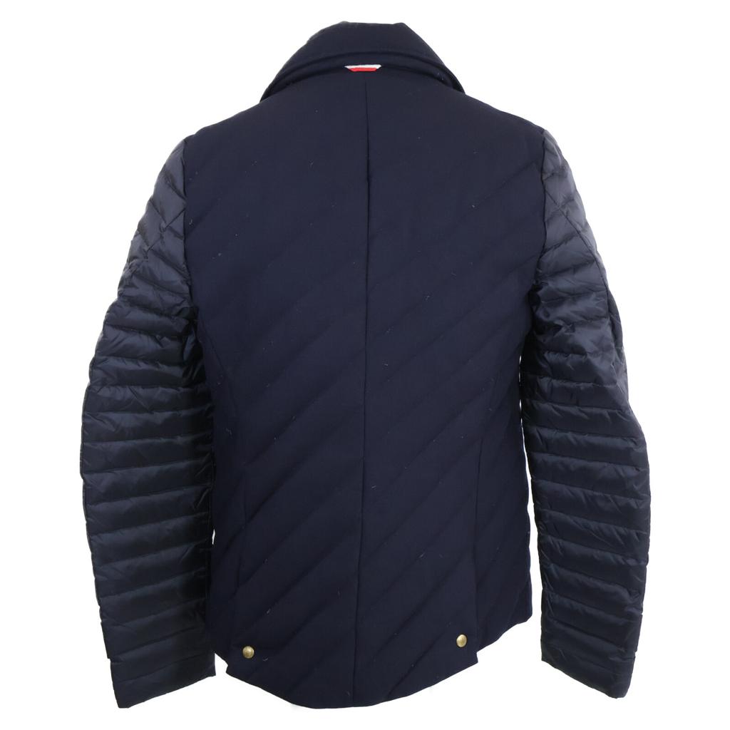 MONCLER GAMME BLEU GIUUBOTTO wool down jacket with nylon arm panels Jacket 2 NavyUsed