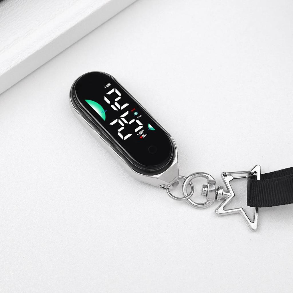 High-Value Luminous Touchscreen Keychain Clock for Students