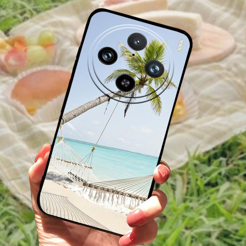 Etui do vivo X100 Pro Pokrowiec do vivo X100 Silikonowe Miękkie Marmurowe Czarne Zderzak Funda Coque dla vivo X100Pro X 100 Ochronna Obudowa