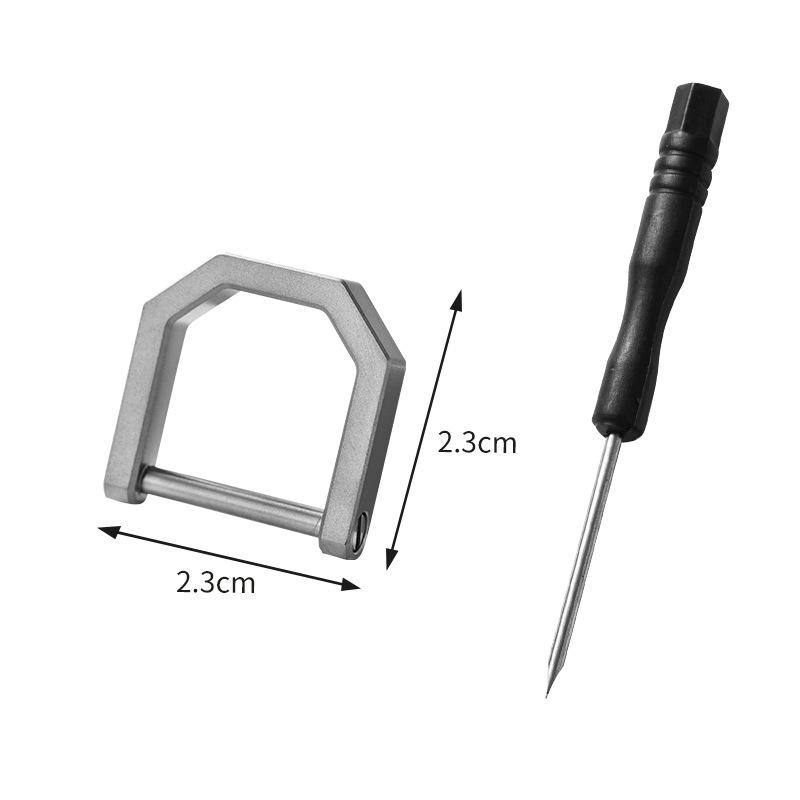 Aliaj de Titan Inel D Cataramă Potcoavă Breloc Universal