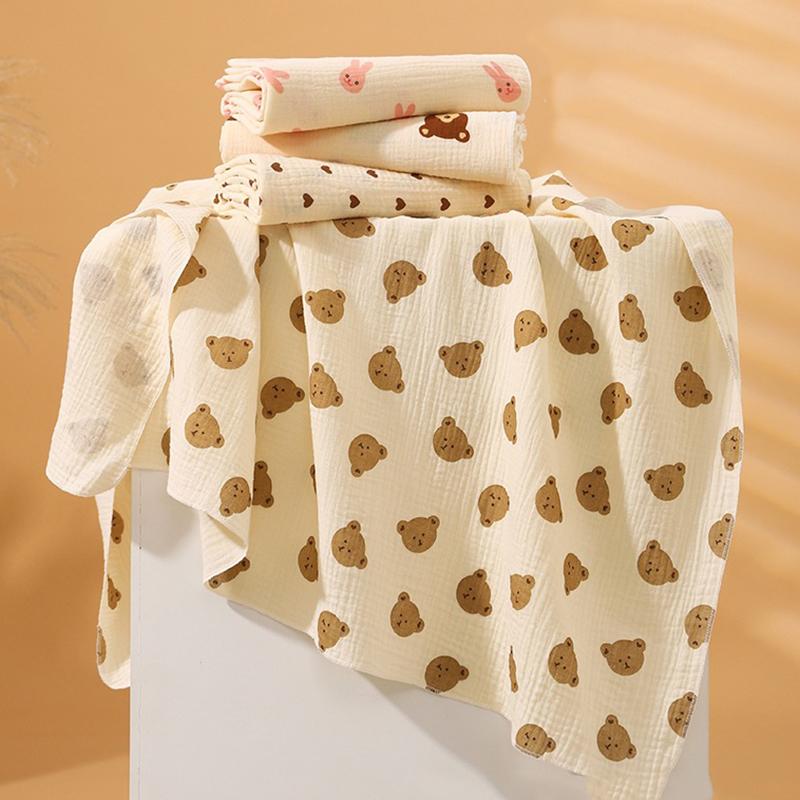 Baby Cotton Swaddle Blanket Muslin Bath Towel Gauze Toddler Baby Sleep Blanket Newborn Room Swaddling Blacnket