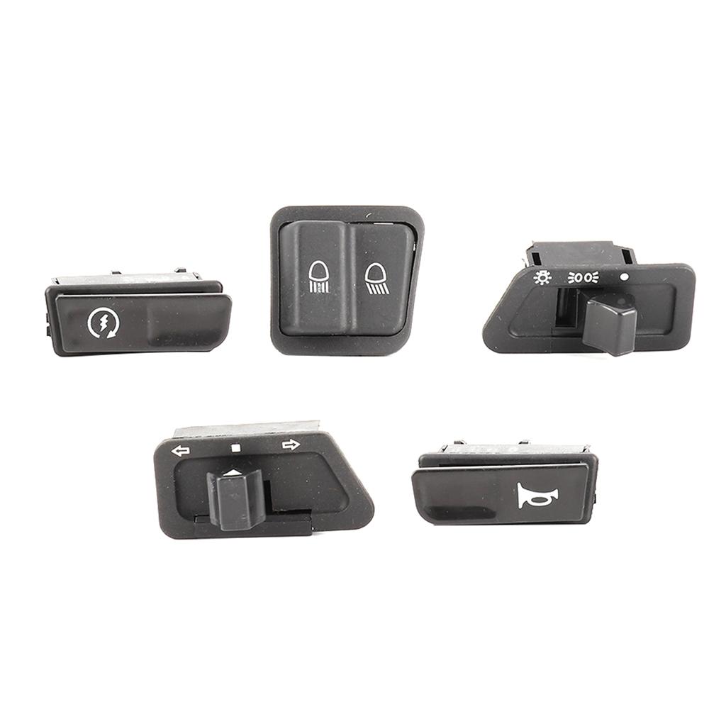 5pcs Motorcycle Starter High Low Beam HeadlightHorn Turn Signals Button Kit Fit for GY6 125CC