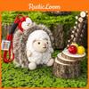 Cute Hedgehog Apple Cartoon Animal Plush Doll Pendant For Cute Backpack Decor