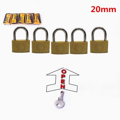 5 lucchetti da 20 mm che si aprono con le stesse chiavi Lucchetti in rame lucchetto per cassetto valigia scatola Ferramenta