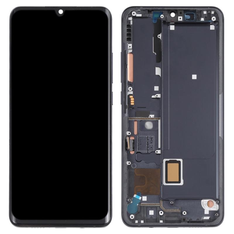 

For Xiaomi Mi Note 10 Lite Grade S OEM AMOLED Screen and Digitizer Assembly+Frame Part (without Logo) Black