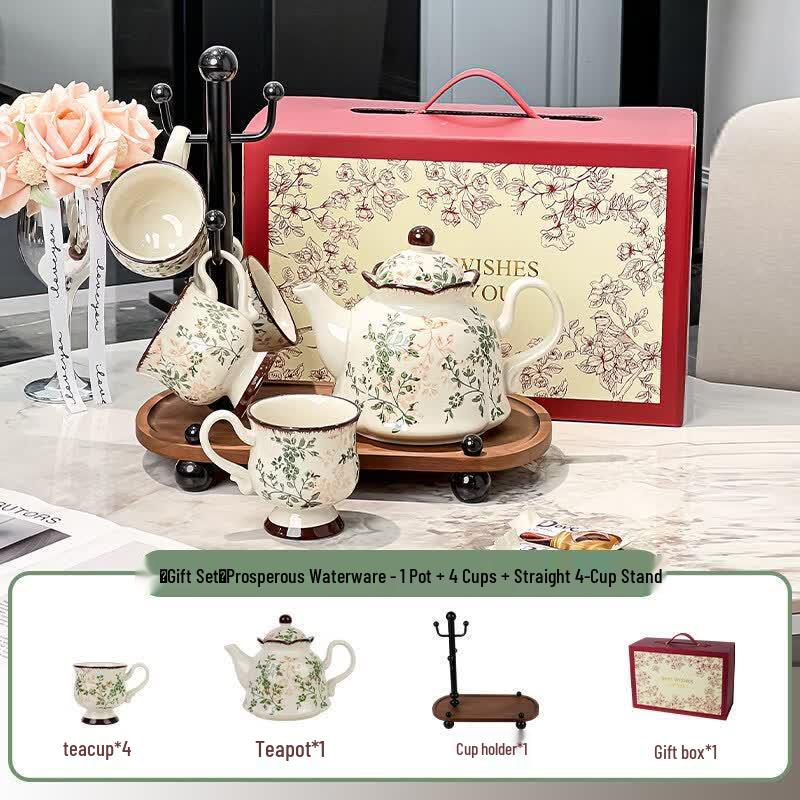 Blooming Flowers Teapot Gift Set