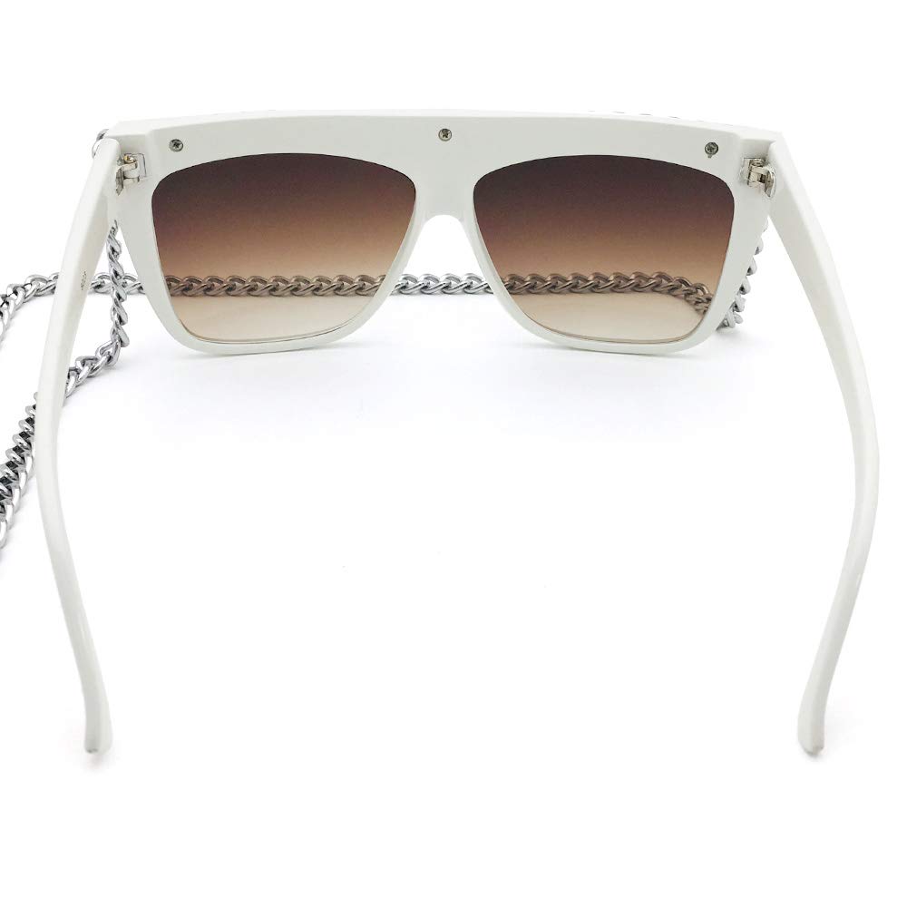 [Glasses Glasses Glasses] Japanese-style design Chain sunglasses, hip hop, reggae, bling-bling 8023-whbrh