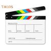Film Clapper Board Acrylic Dry Erase Slate Colorful Director Video Scene Clapboard Cut Prop Whiteboard Marker Filming Tool for TV Series Studio