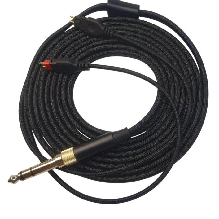 Wear Resistant Headphone Cable Heavy Duty Nylon Construction Easy Portability for HD580 HD600 HD650 HD660 HD660S