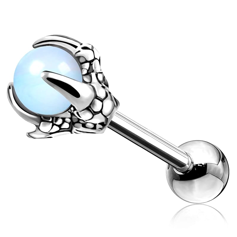 

[OUFER] Helix Earring Dragon Claws 316L Surgical Steel Tragus Bars Piercings Stud Cartilage Jewellery