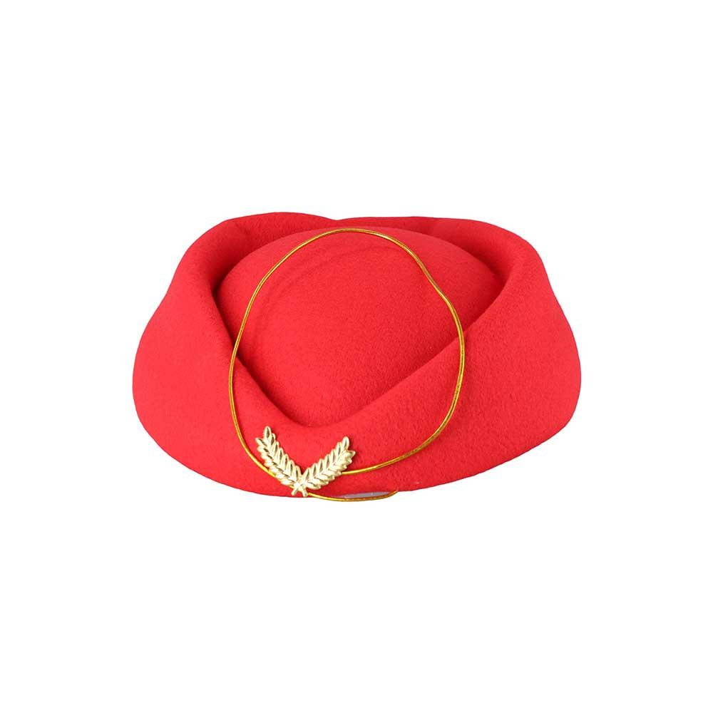 Band Performance Felt Beanie Hats Air Hostesses Hats Stewardess Berets Hat Airline Uniform Caps