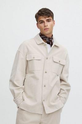 Mid-season Jacket Casual Friday CF August 0090 Cord Overshirt Light Sand