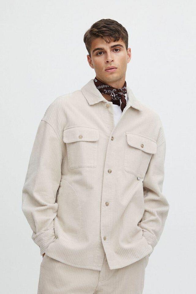 Демисезонная куртка Casual Friday CF August 0090 Cord overshirt light sand