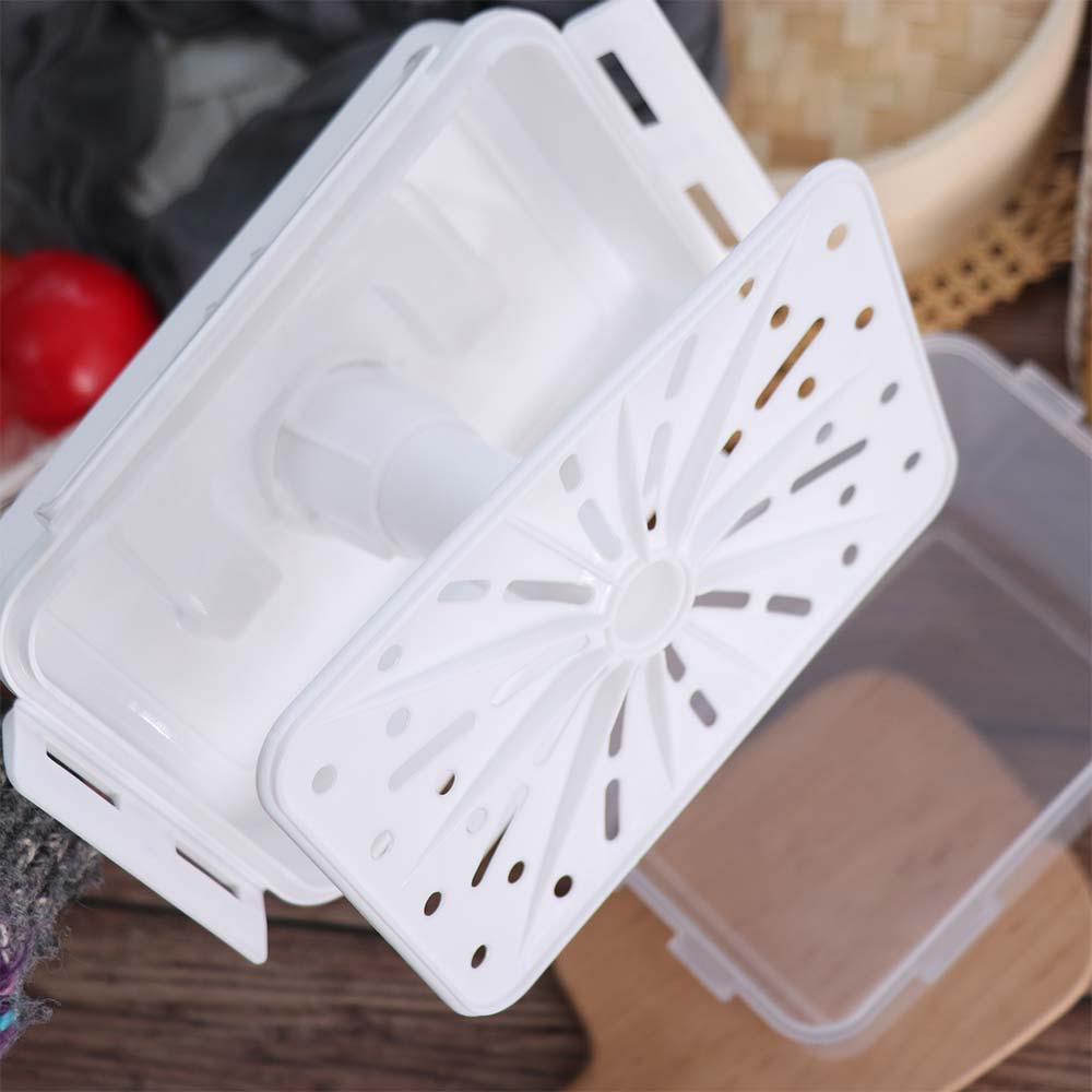 5 L Kimchi Press Container Rectangle Fresh Keeping Box Portable Ferment Storage Container Travel