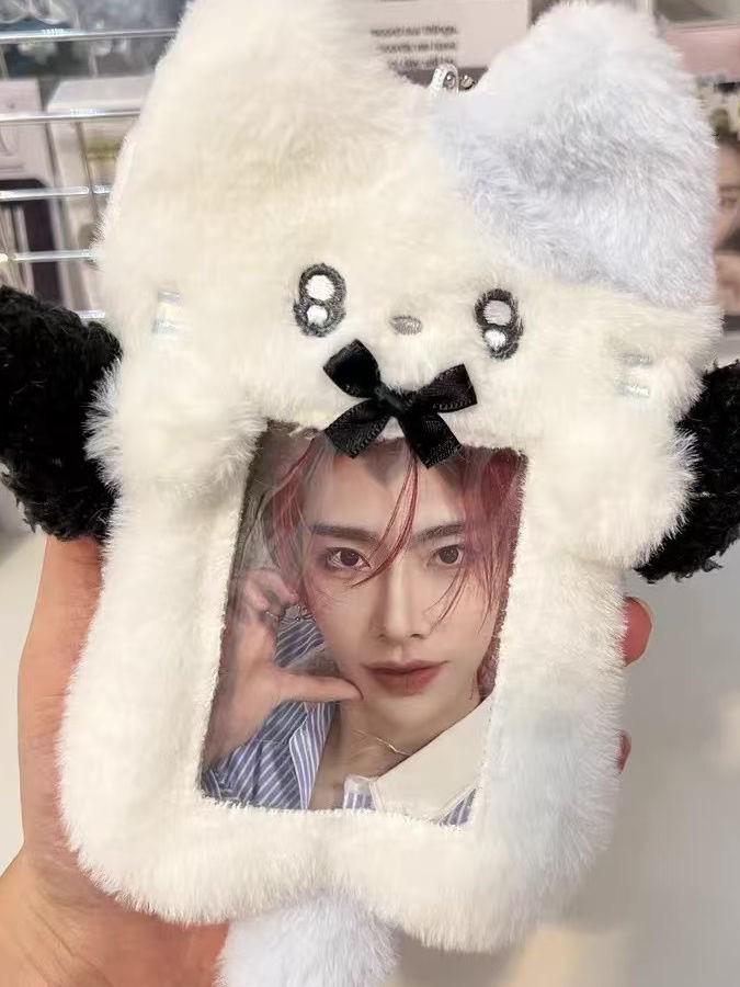 Xiaohongshu Kitten Card Holder: Cute Plush Bus Pass & Student ID Cover