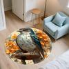 Flowers and Birds,Round Area Rug,Carpet Rug for Living Room Bedroom Sofa Playroom Decor,Non-slip Floor Mat