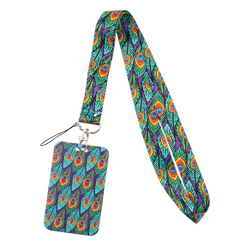 Yoga Sakura Credential Holder Little daisy Lanyard for Key Cute Neck Strap Card ID Badge Holder Key Chain Accessories Wholesale