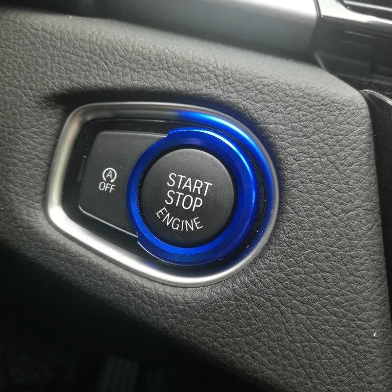 Car Engine Start Stop Ignition Key Ring Decorative Covers Accessories For BMW 1 2 3 4 Series F30 F31 F20 F21 F22 F45 F32 X1 F48