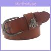 Genuine Leather Womens Belt Wide Fashion Accessory For Casual Wear