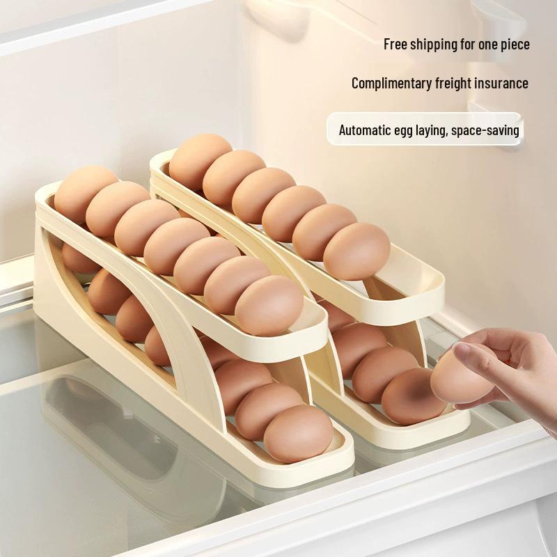 Dual-Sided Egg Storage Rack for Refrigerator