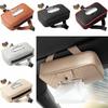 PU Leather Car Visor Tissue Box Thickened Backseat Tissue Case Car Interior Accessories